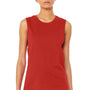 Bella + Canvas Womens Jersey Muscle Tank Top - Red