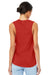 Bella + Canvas BC6003/B6003/6003 Womens Jersey Muscle Tank Top Red Model Back