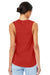Bella + Canvas BC6003/6003 Womens Jersey Muscle Tank Top Red Model Back