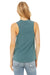 Bella + Canvas BC6003/6003 Womens Jersey Muscle Tank Top Heather Deep Teal Blue Model Back