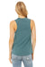 Bella + Canvas BC6003/B6003/6003 Womens Jersey Muscle Tank Top Heather Deep Teal Blue Model Back