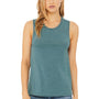 Bella + Canvas Womens Jersey Muscle Tank Top - Heather Deep Teal Blue