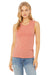 Bella + Canvas BC6003/6003 Womens Jersey Muscle Tank Top Heather Sunset Orange Model Front