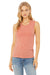 Bella + Canvas BC6003/B6003/6003 Womens Jersey Muscle Tank Top Heather Sunset Orange Model Front