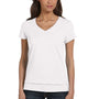 Bella + Canvas Womens Jersey Short Sleeve V-Neck T-Shirt - White