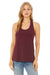 Bella + Canvas BC6008/6008 Womens Jersey Tank Top Maroon Model Front