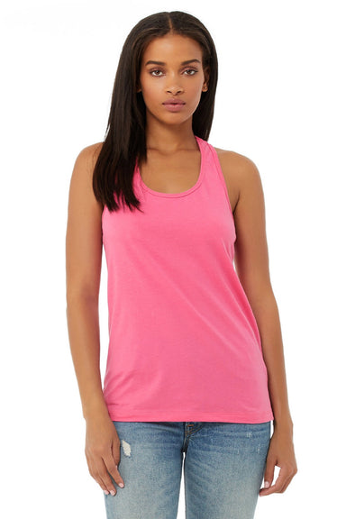 Bella + Canvas BC6008/6008 Womens Jersey Tank Top Charity Pink Model Front