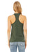 Bella + Canvas BC6008/6008 Womens Jersey Tank Top Military Green Model Back