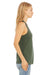 Bella + Canvas BC6008/6008 Womens Jersey Tank Top Military Green Model Side