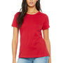 Bella + Canvas Womens Relaxed Jersey Short Sleeve Crewneck T-Shirt - Red