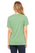 Bella + Canvas BC6400/6400 Womens Relaxed Jersey Short Sleeve Crewneck T-Shirt Leaf Green Model Back