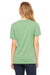 Bella + Canvas BC6400/B6400/6400 Womens Relaxed Jersey Short Sleeve Crewneck T-Shirt Leaf Green Model Back