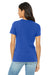 Bella + Canvas BC6400/B6400/6400 Womens Relaxed Jersey Short Sleeve Crewneck T-Shirt True Royal Blue Model Back