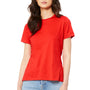 Bella + Canvas Womens Relaxed Jersey Short Sleeve Crewneck T-Shirt - Poppy Red