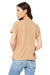 Bella + Canvas BC6400/B6400/6400 Womens Relaxed Jersey Short Sleeve Crewneck T-Shirt Sand Dune Model Back