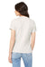 Bella + Canvas BC6400/6400 Womens Relaxed Jersey Short Sleeve Crewneck T-Shirt Vintage White Model Back