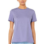 Bella + Canvas Womens Relaxed Jersey Short Sleeve Crewneck T-Shirt - Dark Lavender Purple