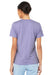 Bella + Canvas BC6400/6400 Womens Relaxed Jersey Short Sleeve Crewneck T-Shirt Dark Lavender Purple Model Back
