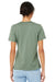Bella + Canvas BC6400/6400 Womens Relaxed Jersey Short Sleeve Crewneck T-Shirt Sage Green Model Back