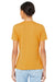 Bella + Canvas BC6400/6400 Womens Relaxed Jersey Short Sleeve Crewneck T-Shirt Mustard Yellow Model Back