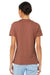 Bella + Canvas BC6400/6400 Womens Relaxed Jersey Short Sleeve Crewneck T-Shirt Terracotta Model Back