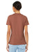 Bella + Canvas BC6400/B6400/6400 Womens Relaxed Jersey Short Sleeve Crewneck T-Shirt Terracotta Model Back