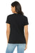 Bella + Canvas BC6400/B6400/6400 Womens Relaxed Jersey Short Sleeve Crewneck T-Shirt Vintage Black Model Back