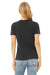 Bella + Canvas BC6400/B6400/6400 Womens Relaxed Jersey Short Sleeve Crewneck T-Shirt Dark Grey Model Back