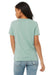 Bella + Canvas BC6400/6400 Womens Relaxed Jersey Short Sleeve Crewneck T-Shirt Dusty Blue Model Back