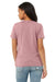 Bella + Canvas BC6400/6400 Womens Relaxed Jersey Short Sleeve Crewneck T-Shirt Orchid Model Back