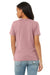 Bella + Canvas BC6400/B6400/6400 Womens Relaxed Jersey Short Sleeve Crewneck T-Shirt Orchid Model Back