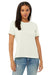 Bella + Canvas BC6400/B6400/6400 Womens Relaxed Jersey Short Sleeve Crewneck T-Shirt Citron Model Front