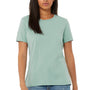 Bella + Canvas Womens Relaxed Jersey Short Sleeve Crewneck T-Shirt - Dusty Blue