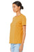Bella + Canvas BC6400/6400 Womens Relaxed Jersey Short Sleeve Crewneck T-Shirt Mustard Yellow Model 3Q