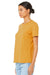 Bella + Canvas BC6400/B6400/6400 Womens Relaxed Jersey Short Sleeve Crewneck T-Shirt Mustard Yellow Model 3Q