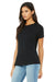 Bella + Canvas BC6400/B6400/6400 Womens Relaxed Jersey Short Sleeve Crewneck T-Shirt Vintage Black Model 3Q
