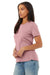 Bella + Canvas BC6400/6400 Womens Relaxed Jersey Short Sleeve Crewneck T-Shirt Orchid Model 3Q