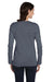 Bella + Canvas BC6500/6500 Womens Jersey Long Sleeve Crewneck T-Shirt Heather Deep Grey Model Back