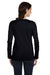Bella + Canvas BC6500/6500 Womens Jersey Long Sleeve Crewneck T-Shirt Black Model Back