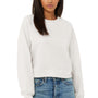 Bella + Canvas Womens Raglan Crewneck Sweatshirt - Vintage White