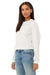 Bella + Canvas B7505 Womens Raglan Crewneck Sweatshirt Vintage White Model 3Q