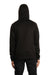 Burnside 8670 Mens Performance Raglan Hooded Sweatshirt Hoodie Black Model Back