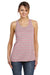 Bella + Canvas BC8800/8800 Womens Flowy Tank Top Heather Grey/Neon Pink Model Front