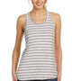 Bella + Canvas Womens Flowy Tank Top - Heather Grey/White - Closeout