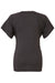 Bella + Canvas 8801 Womens Flowy Short Sleeve Scoop Neck T-Shirt Heather Dark Grey Flat Back