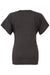 Bella + Canvas B8801/8801 Womens Flowy Short Sleeve Scoop Neck T-Shirt Heather Dark Grey Flat Back