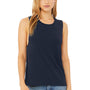 Bella + Canvas Womens Flowy Muscle Tank Top - Midnight Blue - Closeout