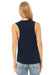 Bella + Canvas BC8803/8803 Womens Flowy Muscle Tank Top Midnight Blue Model Back