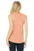 Bella + Canvas BC8803/8803 Womens Flowy Muscle Tank Top Peach Slub Model Back