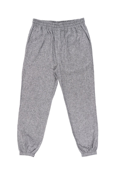 Burnside B8810 Mens Flannel Jogger Sweatpants w/ Pockets Heather Grey Flat Front